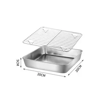 MEXQCH Квадратный противень из нержавеющей стали