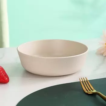 MEXQCH Миска из пшеничного волокна бежевого цвета