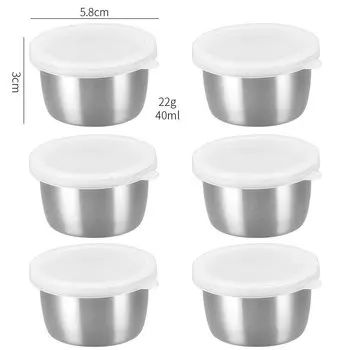 MEXQCH набор чашек для соуса из нержавеющей стали