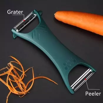 MEXQCH Овощечистка 2-в-1 из нержавеющей стали