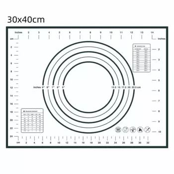 MEXQCH Силиконовый коврик для раскатки теста