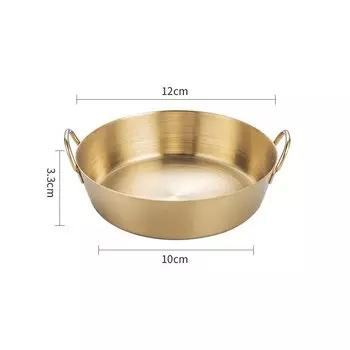 MEXQCH Золотая миска из нержавеющей стали