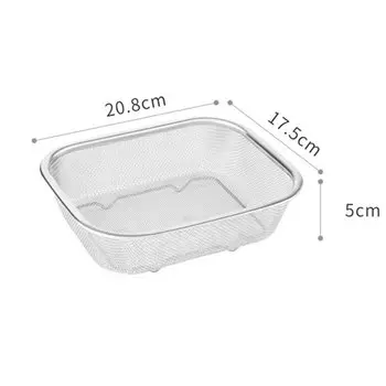 MEXQCH Стальной квадратный дуршлаг