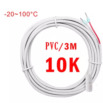 MF52A1 B3950 5K 10K 50K 100k Ohm NTC 3950 Термисторы для температурного зонда, кабеля, шнура, датчика 3 м, высокотемпературного стекловолокна