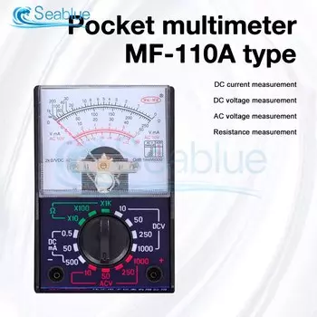 Aideepen MF-110A Электронный мультиметр черный