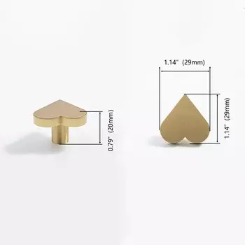 MFYS Латунные настенные крючки с сердечком
