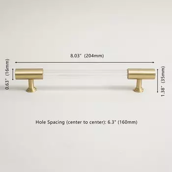 MFYS золотые акриловые ручки для шкафов