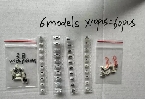 Мгновенные тактовые переключатели 50 шт.