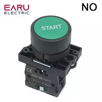 Мгновенный переключатель EARUELECTRIC 22 мм красный/зеленый