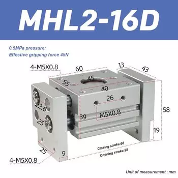 Пневматический захват SMC MHL2