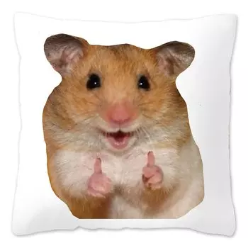 MIAOTU Забавный хомяк наволочка из полиэстера