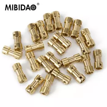 MIBIDAO Муфты вала двигателя латунные 5 шт.