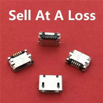 10 шт./лот Micro USB 5-контактный гнездовой разъем G25 простой тип рта для зарядки мобильного телефона