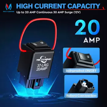 MICTUNING 9038A Комплект релейного переключателя обхода с тестером реле усилителя, диагностический инструмент сканирования, реле байпаса топливного насоса, мастер, 6 шт.