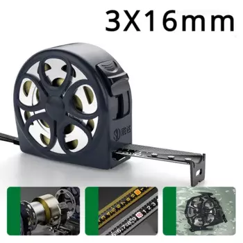 Домашняя высокоточная двухсторонняя утолщенная лента Xiaomi из нержавеющей стали, измерительная лента для деревообработки, портативная измерительная линейка