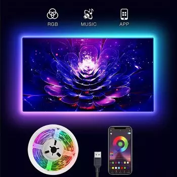 Mikenoon светодиодная лента RGB Bluetooth 16 млн.цветов