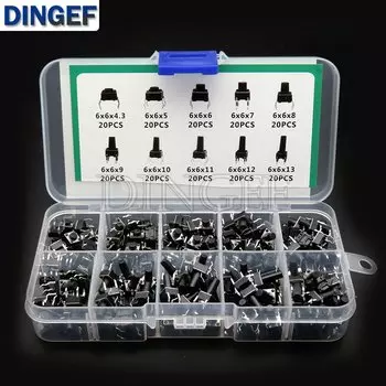 Микро-кнопочный тактовый переключатель DNIGEF 6x6