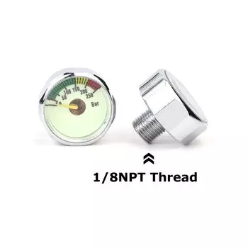 Микро манометр NEW BAIGO Air Gauge 250 бар 25 мм