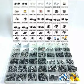 Микро-мгновенный кнопочный переключатель SMD, 785 шт