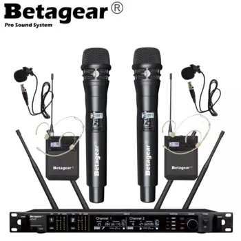 Микрофон Betagear цифровой сценический беспроводной, 615-685 МГц