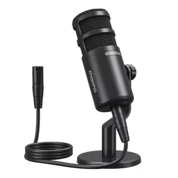 Микрофон Maono Dynamic XLR для ПК, металлический микрофон для потоковой передачи и записи звука, работает с аудиоинтерфейсом, микрофоном и звуковой картой PD100