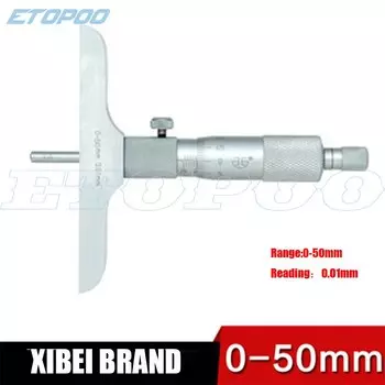 Микрометр глубины ETOPOO 0-25/0-50/0-100/0-150 мм