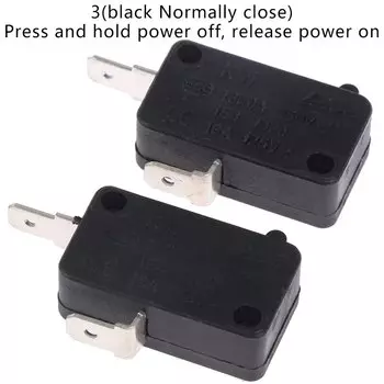 Микропереключатель ZLinKJ KW16(5) / KW3A серого белого цвета