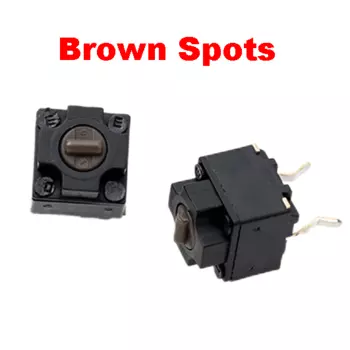 Микропереключатели для мыши ChengHaoRan 2P черный/коричневый