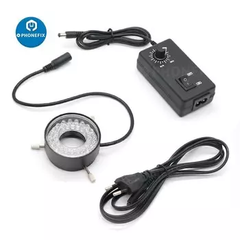 Микроскоп 40, электронное кольцо, лампа-осветитель для микроскопа, Отличное Кольцо, промышленный микроскоп, камера, источник света