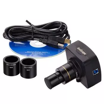 Микроскоп AmScope 10MP USB3.0 с цифровой камерой в режиме реального времени и USB MU1003