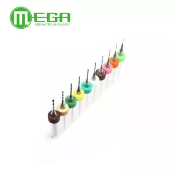 Микросверла Megmoki Micro-Drill Bits CNC PCB Dremel 10 шт
