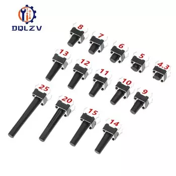 Микротактовые переключатели DQLZV 4-контактные 6*6