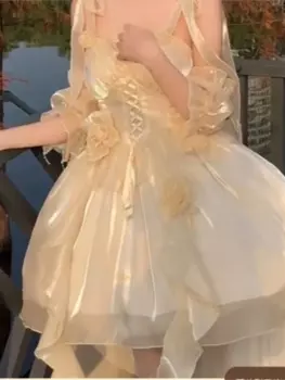 Милое летнее платье First Love на бретельках