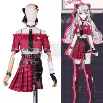 Милое Платье Vtuber Nijisanji Isigami Nozomi, униформа для косплея, костюм на Хэллоуин, цвет под заказ, любой размер