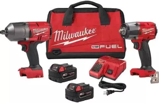 Milwaukee 2 Pc. M18 топливный высокий крутящий момент и средний крутящий момент ударный Ключ автоматический комбинированный комплект