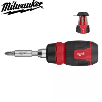 Milwaukee 48-22-2913 Компактная многобитная отвертка 8-в-1 с храповым механизмом Многофункциональная съемная часть инструмента Аксессуар