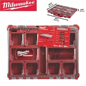 Milwaukee PACKOUT Низкопрофильный кейс для инструментов