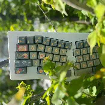 Милые колпачки для клавиш цыпленка Run с профилем MDA PBT, 144 клавиш для Cherry Gateron MX, игровая клавиатура с переключателями