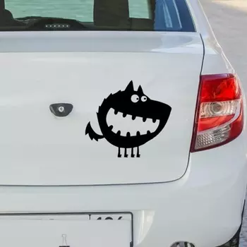 Милые Мультяшные Монстры три мишки HZX1391, автомобильные наклейки, виниловые наклейки, водонепроницаемые наклейки на корпус автомобиля, заднее окно