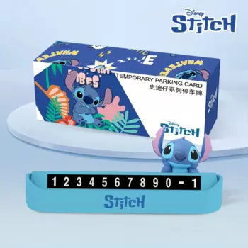 Милый клубничный медведь, автомобильная временная парковочная карта, стежка, автомобильная движущаяся телефонная табличка, Микки, автомобильный регистратор с номером мобильного телефона