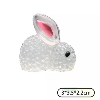 Милый мини-кролик, автомобильное светоизлучающее украшение для автомобиля, центральная консоль, рулевое колесо, заднее зеркало, светящееся украшение в виде кролика
