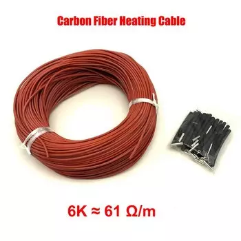 MINCO HEAT нагревательный провод из углеродного волокна 1K 2K 3K 6K