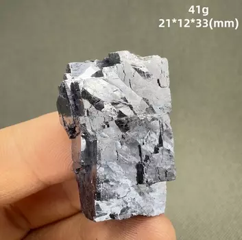 Минеральный образец галена с кварцевыми кристаллами QIANCHUAN