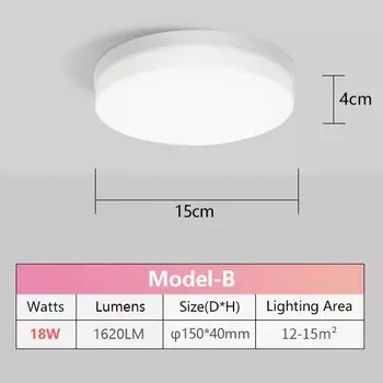 MING&BEN Квадратный светодиодный светильник 18/24/36/48 Вт