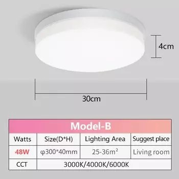 MING&BEN Ультратонкая потолочная светодиодная лампа