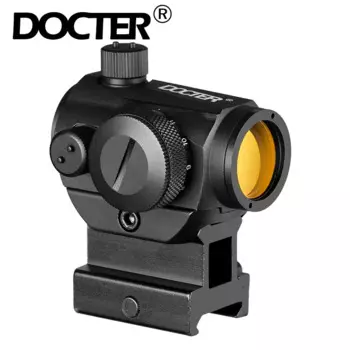Мини 1X24 Rifescope прицел с подсветкой снайпер красный зеленый точка зрения с быстросъемным Красный точка область 20 мм Rali крепление Охота