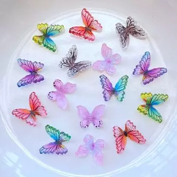 Мини 3D бабочки кабошоны TSXJY