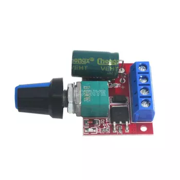 Mini 5A 90W PWM 12V Модуль 4,5 V-35V Регулируемый регулятор скорости переключатель регулятора 24V