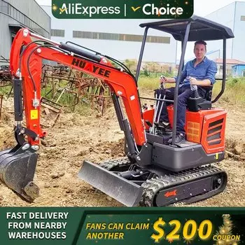 Мини-экскаватор Huayee 1 тонны