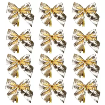 Мини-банты для ёлки MOONBIFFY, красные, 36/12 шт